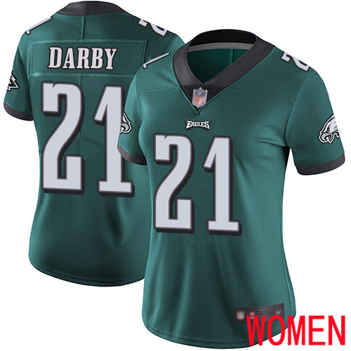Women Philadelphia Eagles #21 Ronald Darby Midnight Green Team Color Vapor Untouchable NFL Jersey Limited